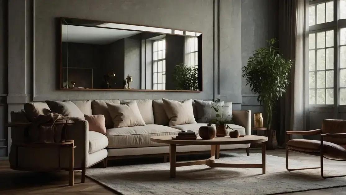 10 motivos para usar espelho orgânico na decoração minimalista