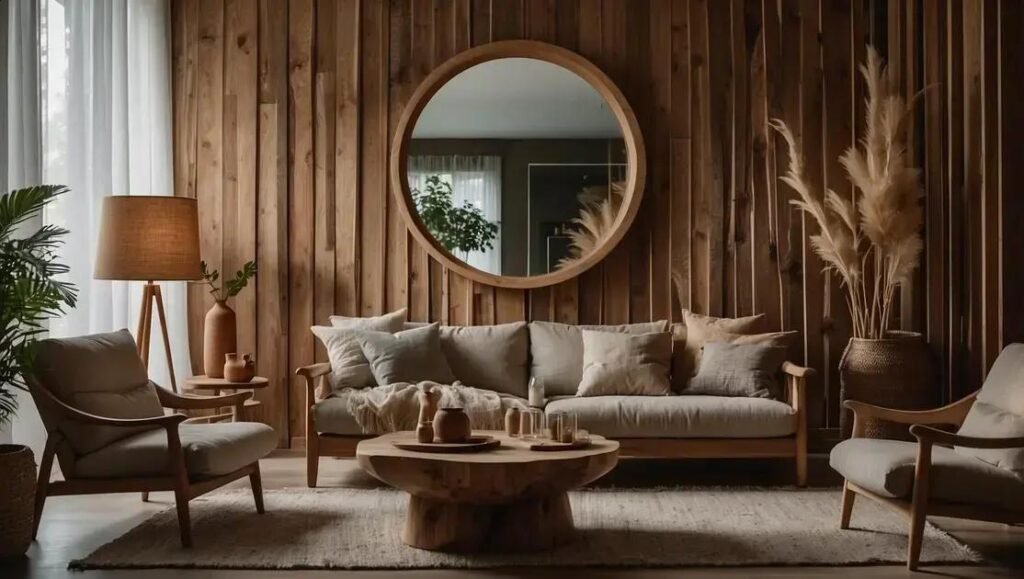 Como combinar espelho orgânico com móveis de madeira para transformar sua decoração