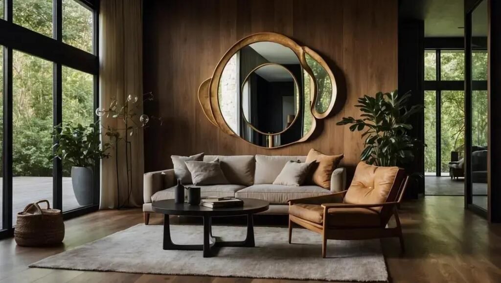 Como posicionar um espelho orgânico para ampliar o ambiente de forma eficaz