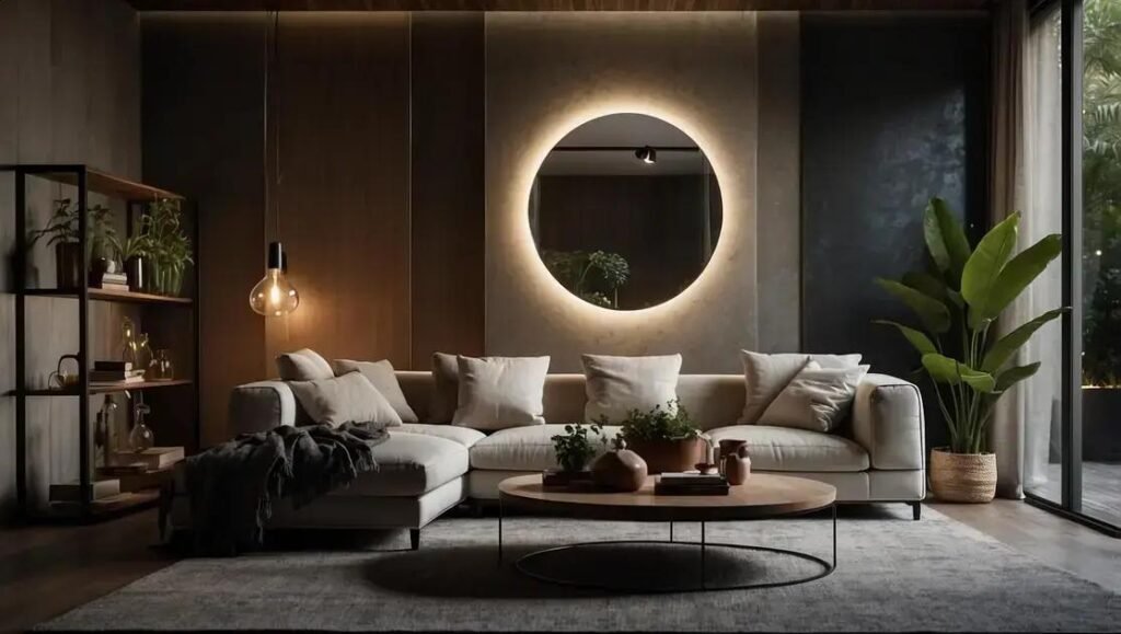 espelho organico com led: transforme sua decoração com estilo e iluminação quente