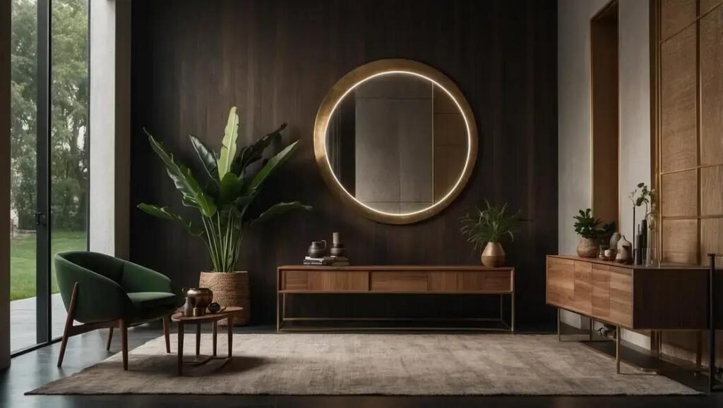 Espelho orgânico em halls de entrada: transforme primeiras impressões com design único